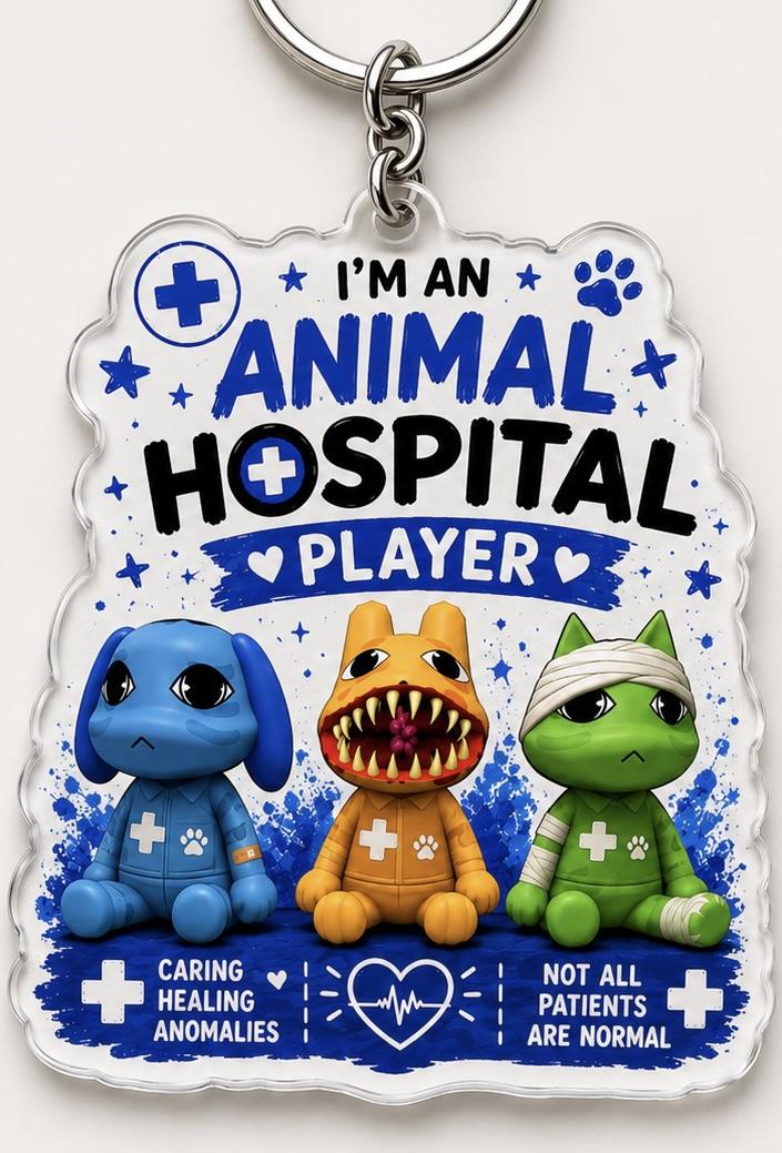 Animal Hospital keychain